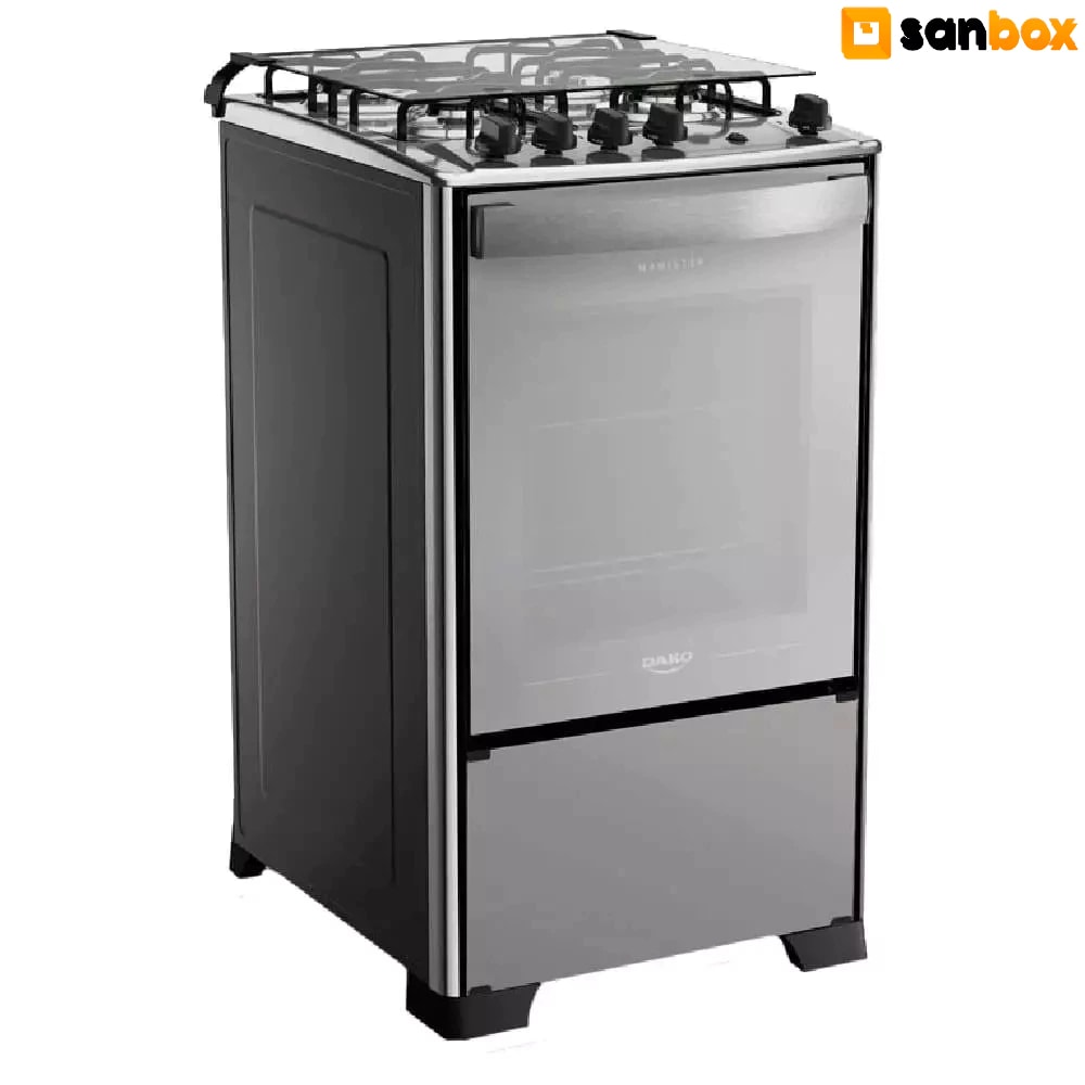 Imagem do Fogao A Gas Dako Magister Inox Style 4 Bocas Mesa Inox Bivolt