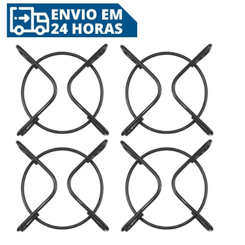 Imagem do Kit 4 Grade Grelha Esmaltada Cooktop Atlas Agile Glass