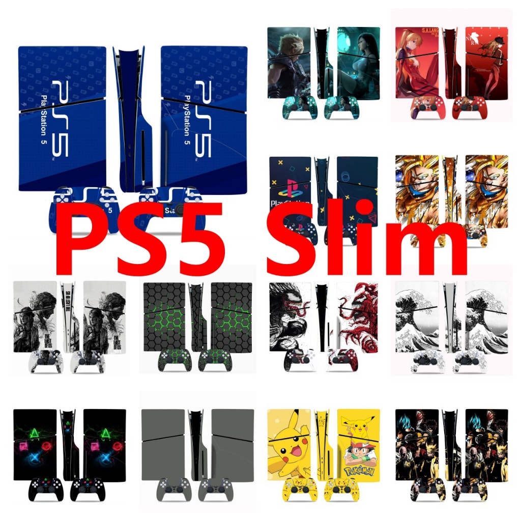 Imagem do Adesivo De Pele De 50 Cores Compativel Com Sony Playstation 5 Slim Disc E Edicao Digital Padrao De Decalque De Vinil Con