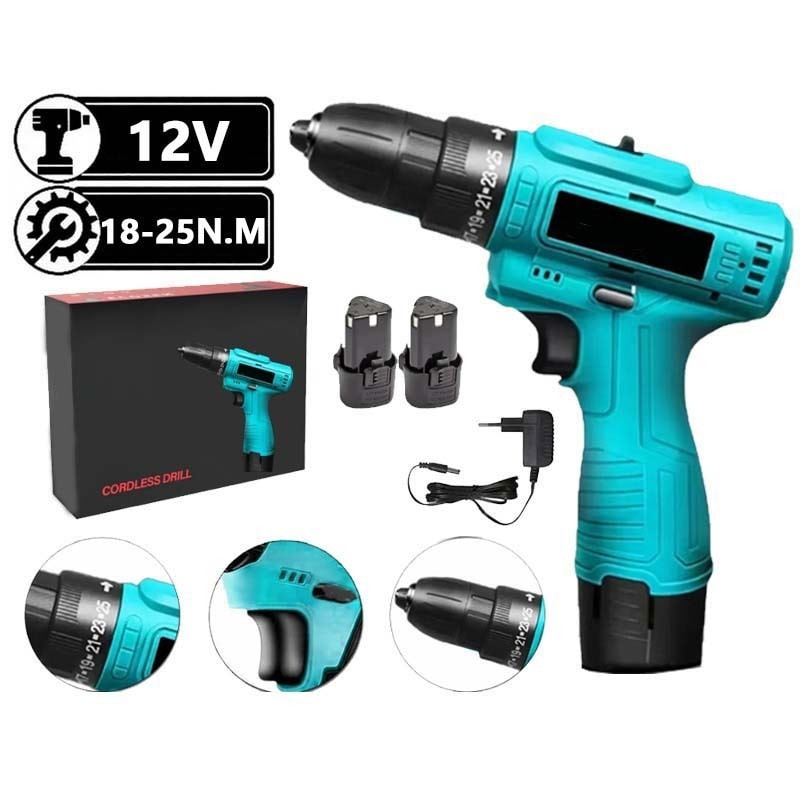 Imagem do Parafusadeira Furadeira Sem Fio Bateria 12v Bivolt 0 1150r Min
