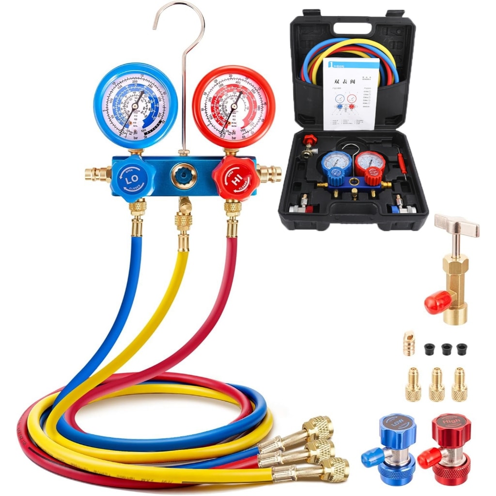 Imagem do Conjunto De Manometros De Refrigeracao R22 R134 R404 R410