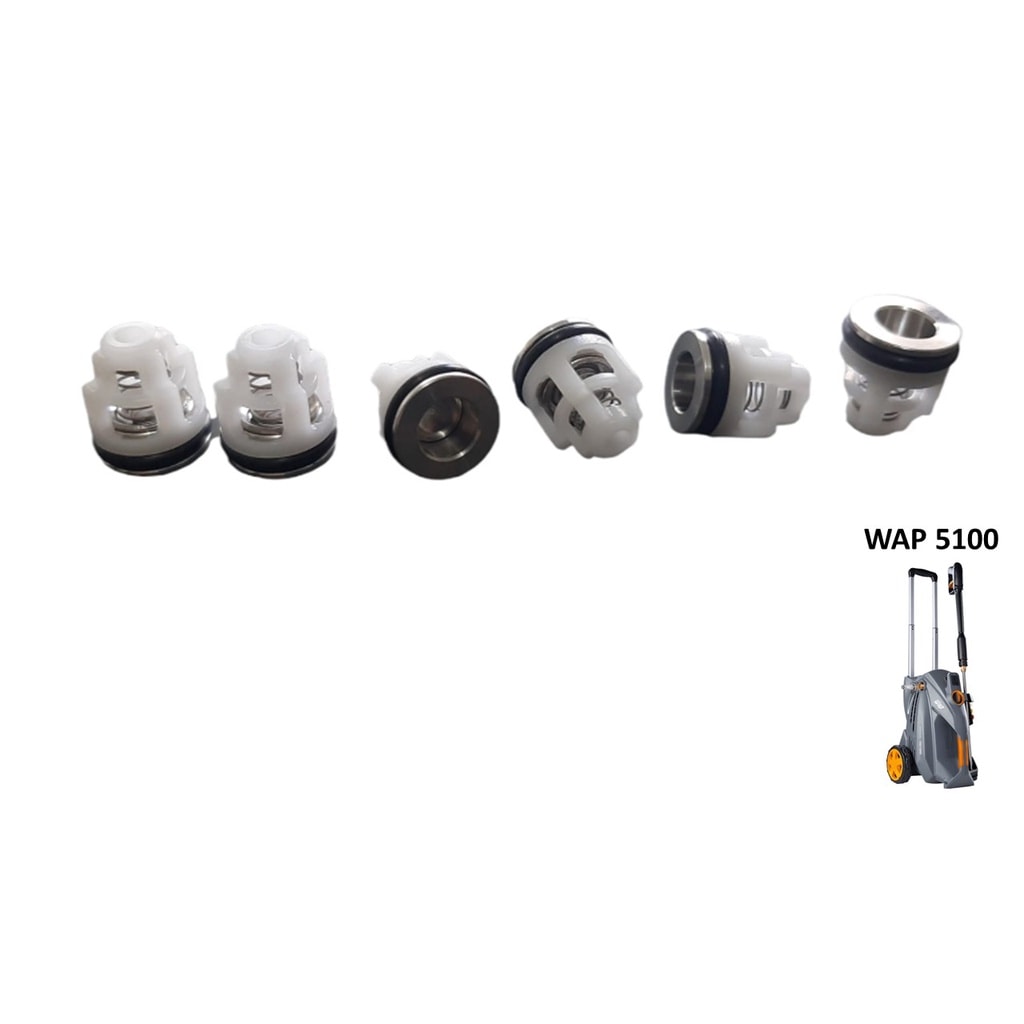 Imagem do Kit Valvulas Lavadora Wap 5100 Turbo Ultra C 6 Original