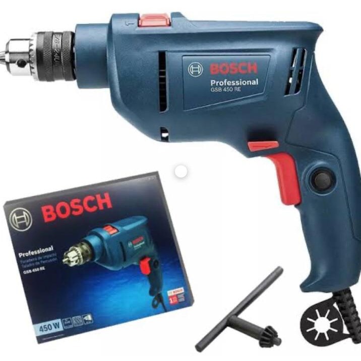 Imagem do Furadeira De Impacto Profissional Bosch Gsb 450 Re 450w 3 8