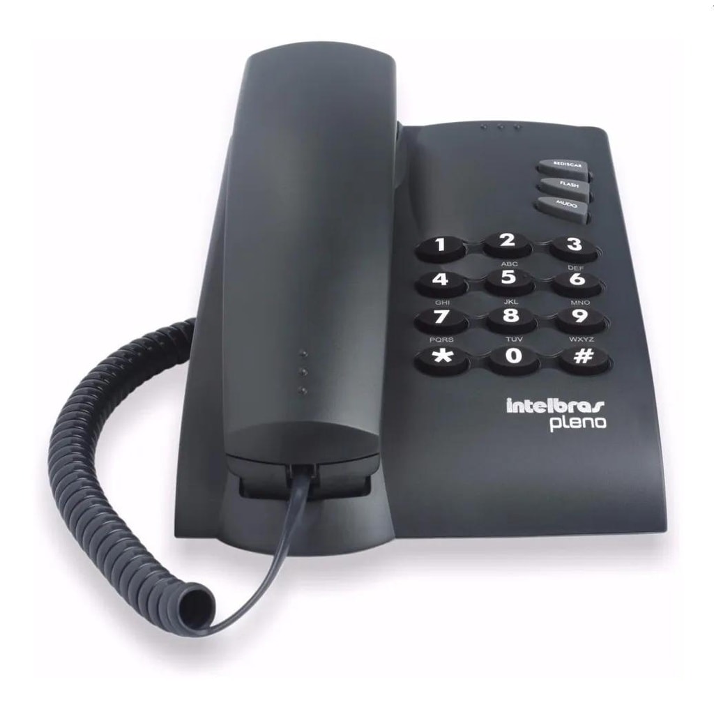 Imagem do Telefone Pleno Com Fio Intelbras Preto