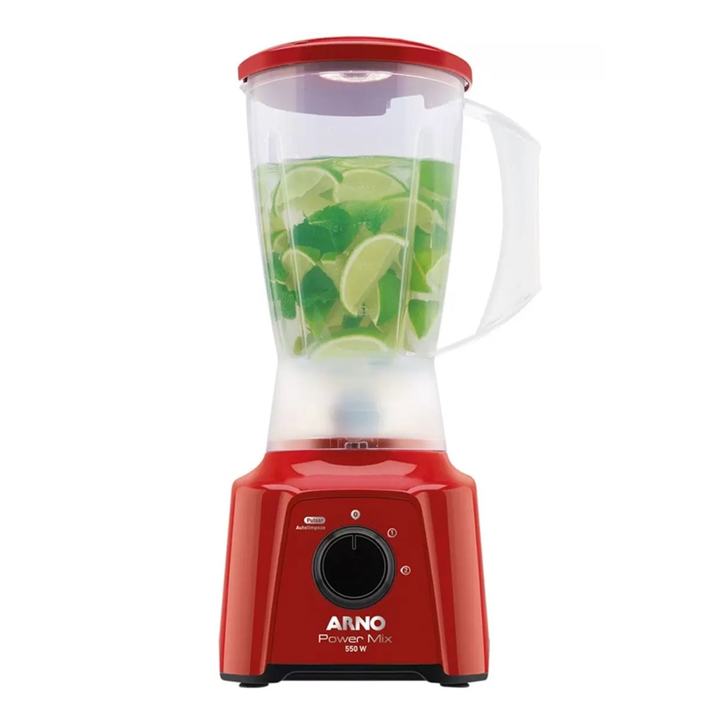 Imagem do Liquidificador Arno Power Mix Lq11 2 Velocidades Com Funcao Pulsar 550w Vermelho