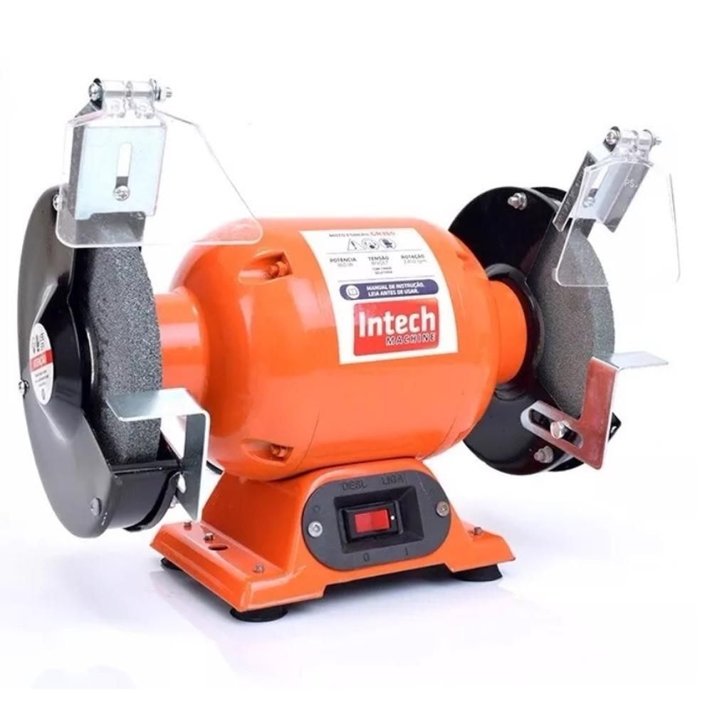 Imagem do Moto Esmeril Bancada 1 2hp Gr360 Intech Machine 110v 220v