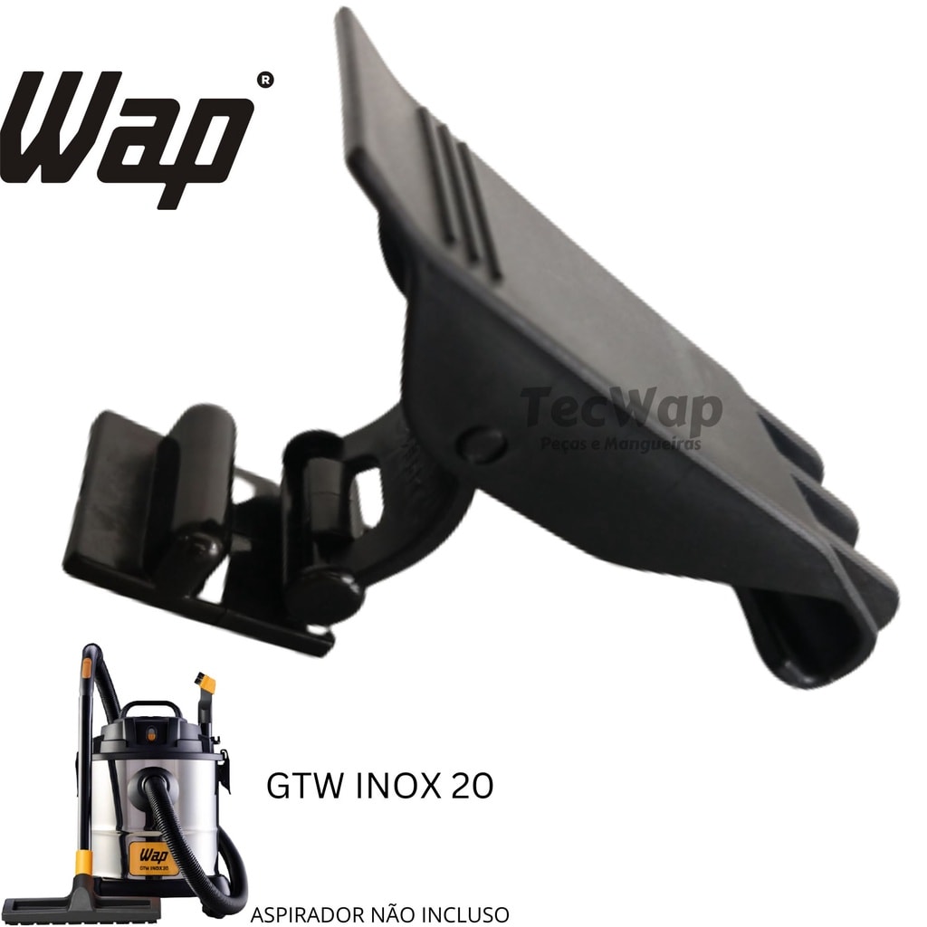 Imagem do 01 Fecho Lateral Completo Trava Do Aspirador Wap Gtw20 Gtw Inox 20
