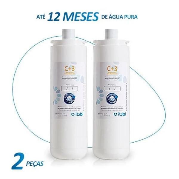 Imagem do Kit Com 2 Refil Filtro Ibbl C 3 Girou Trocou 10610080