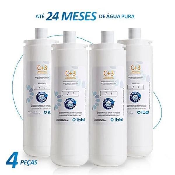 Imagem do Kit Com 4 Refil Filtro Ibbl C 3 Girou Trocou 10610080