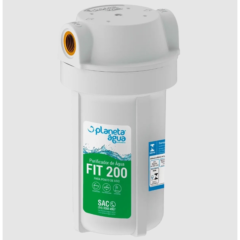 Imagem do Purificador De Agua Fit 200 7 Rosca 1 2 Instalacao Embaixo Da Pia