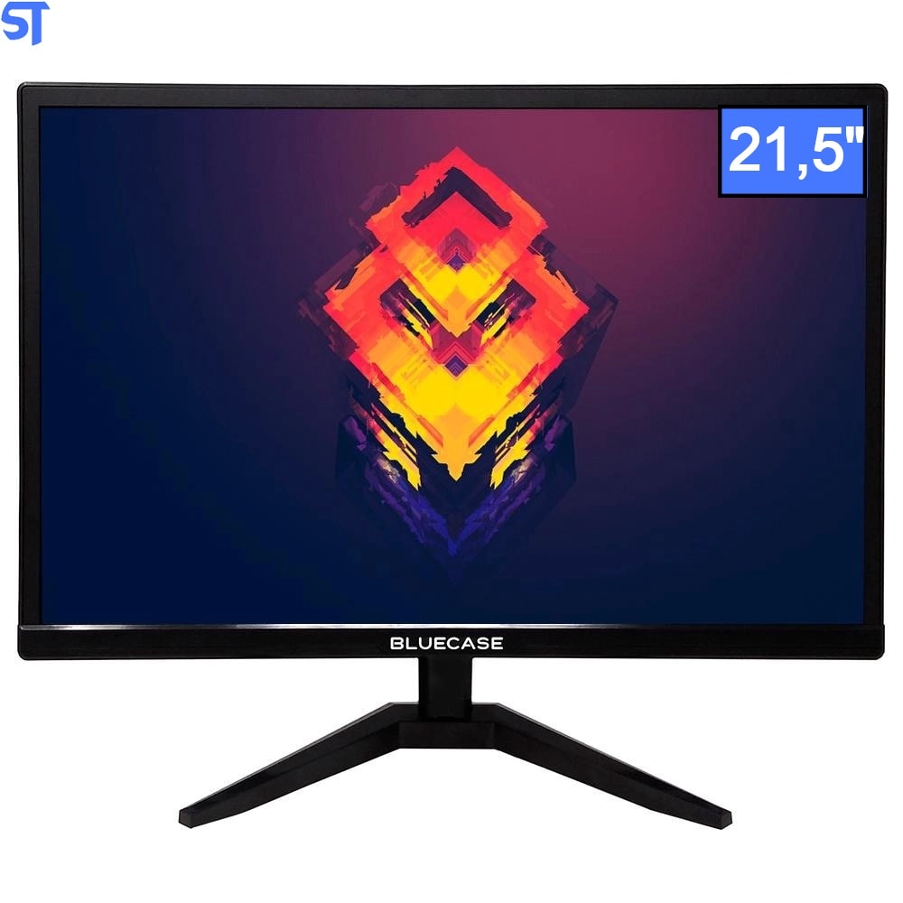 Imagem do Monitor 21 5 Led Bm22d1hvw Bluecase Full Hd Hdmi Vga