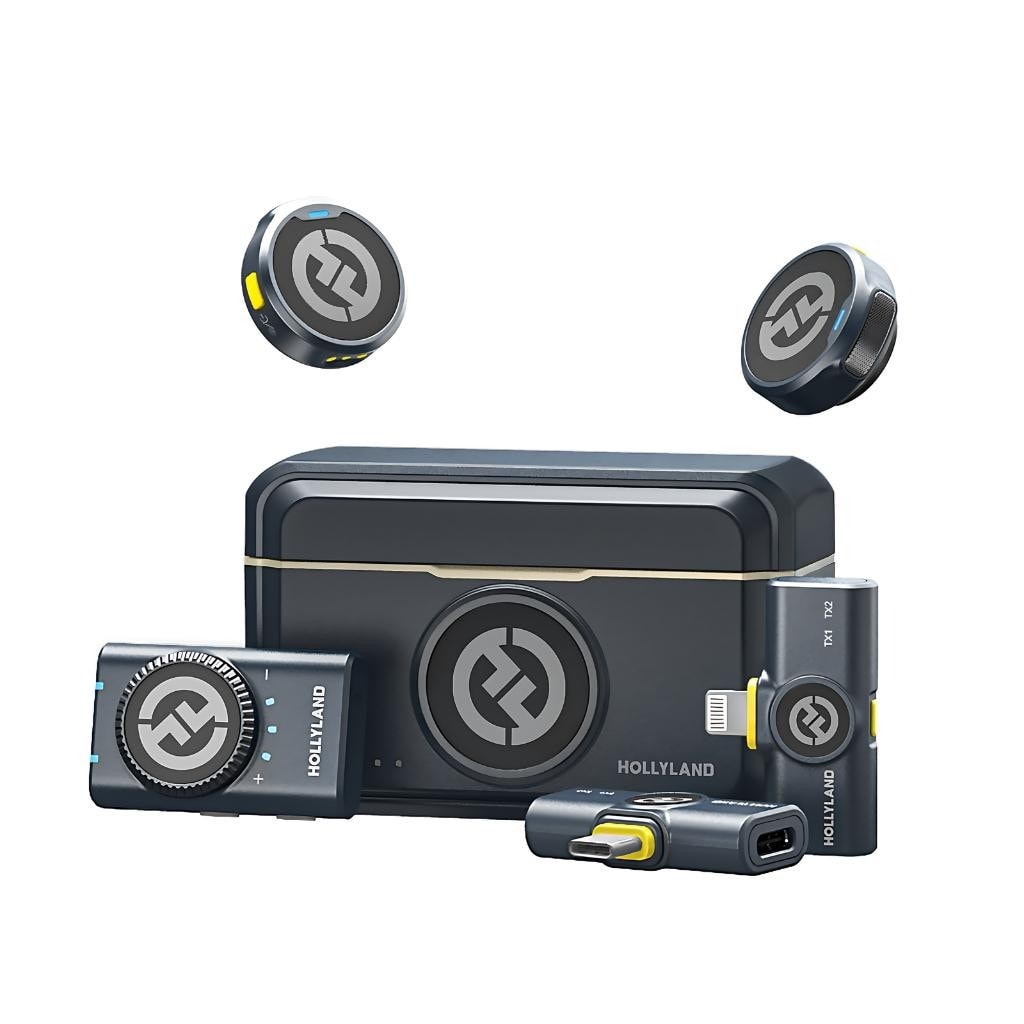 Imagem do Microfone Hollyland Lark M2 Duo Combo Duplo Para 2 Pessoas Cor Preto