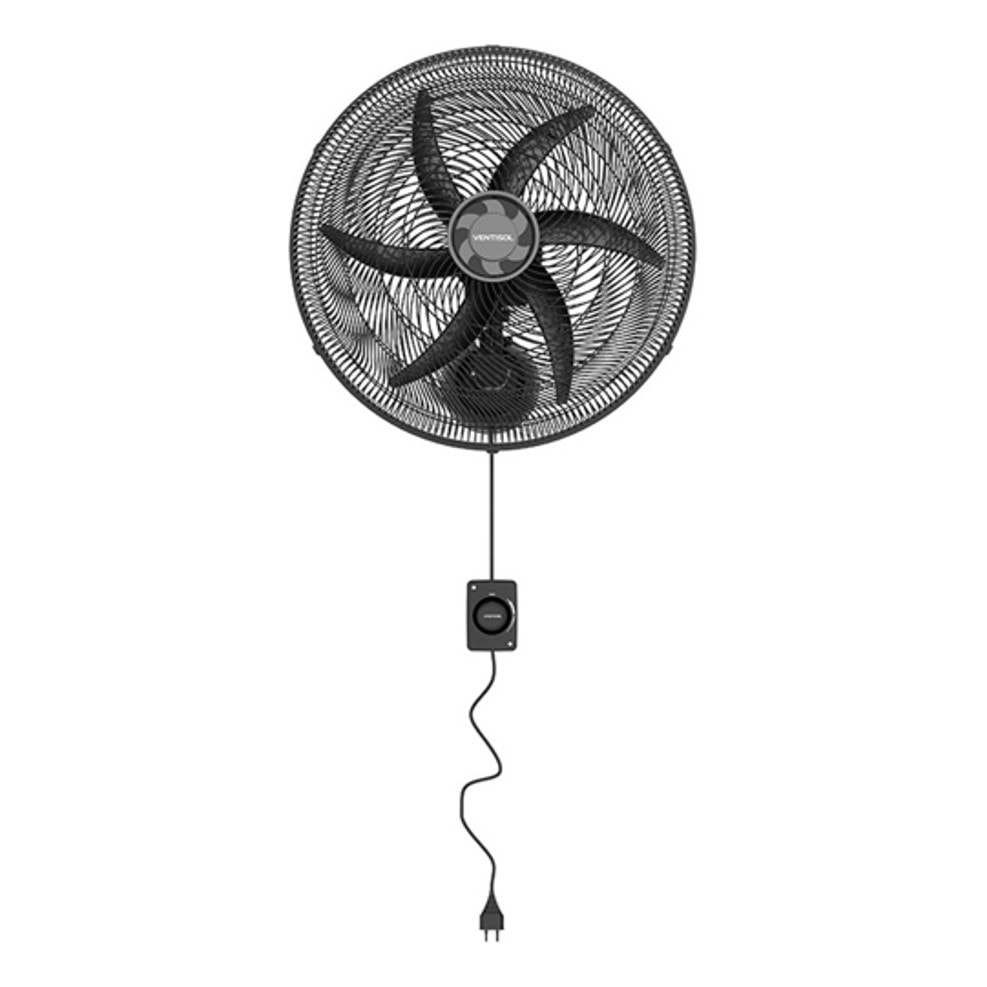 Imagem do Ventilador De Parede 50cm Ventisol Monta Facil Preto 220v