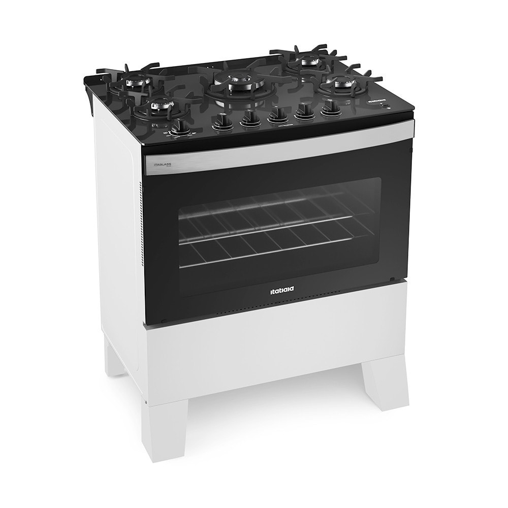 Imagem do Fogao Itatiaia Itaglass Plus 5 Bocas Com Acendimento Automatico E Mesa De Vidro