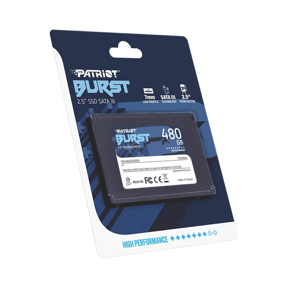 Imagem do Ssd 480gb Sata Iii 2 5 Burst Elite Patriot Pbe480gs25ssdr