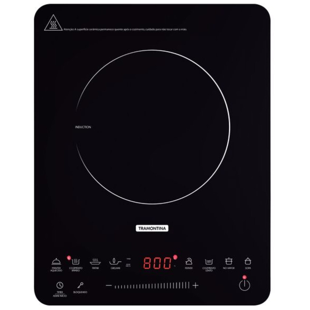 Imagem do Cooktop Inducao Tramontina Ei30 Slim Touch Portatil Vitroceramica
