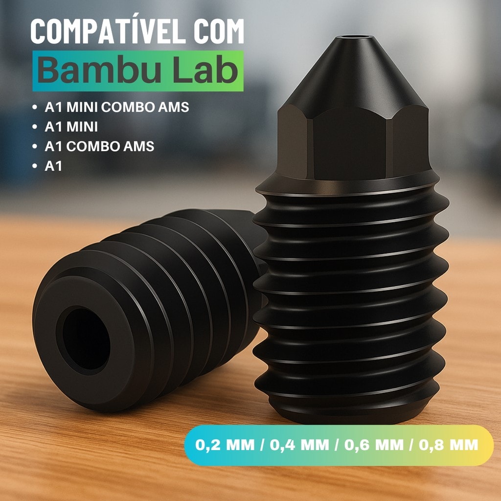 Imagem do Bico Nozzle Hotend Para Impressora 3d Bambu Lab A1 Mini Combo Ams A1 Mini A1 Combo Ams