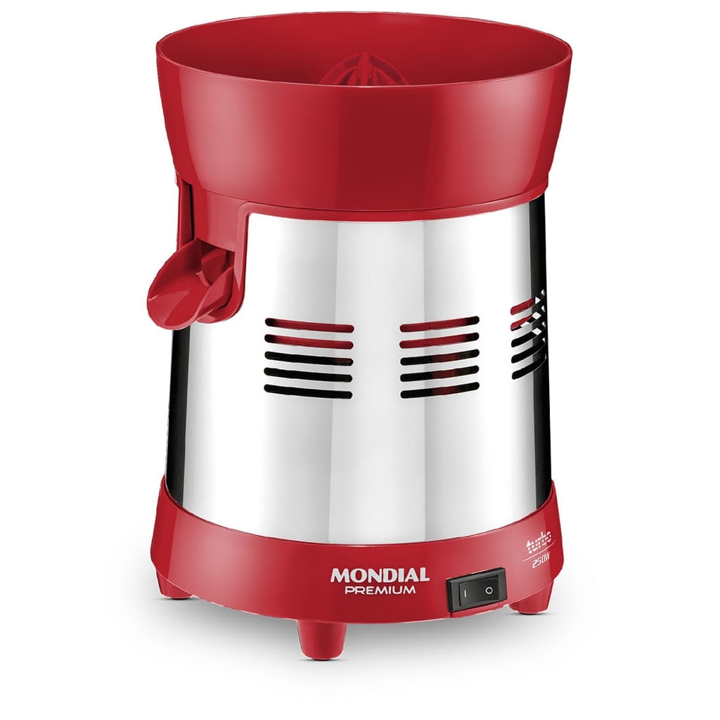 Imagem do Extrator Turbo Premium Mondial Vermelho E Inox 250w E 24