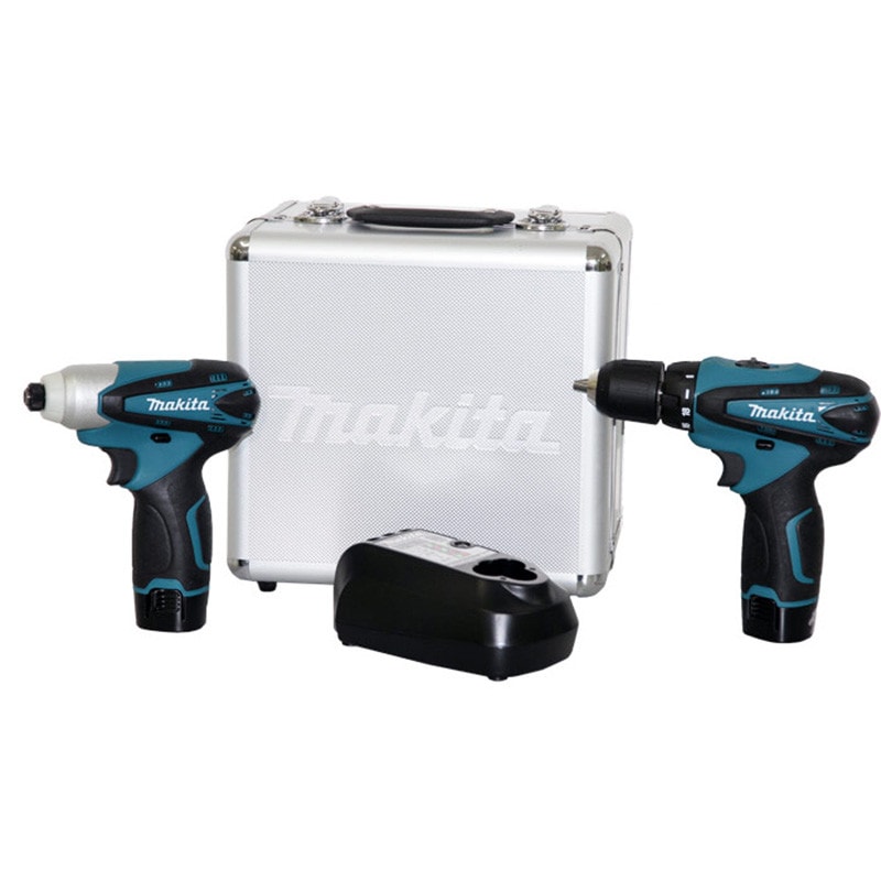 Imagem do Kit De Parafusadeira E Furadeira 2 Baterias Litio 1 3ah Bivolt 12v Lct204 Makita