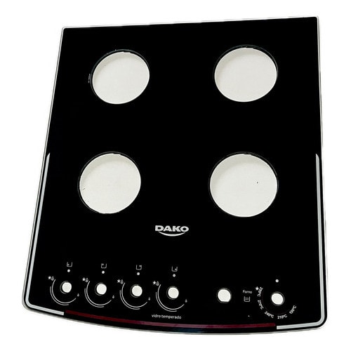 Imagem do Mesa Vidro Para Fogao Dako Supreme Glass 4 Bocas Original