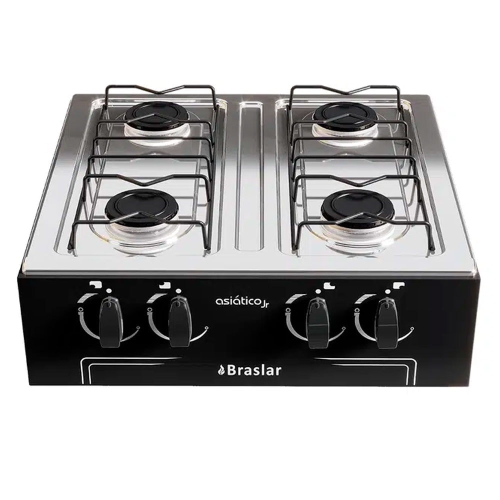 Imagem do Fogao De Mesa Braslar Asiatico Junior 4 Bocas Acendimento Manual