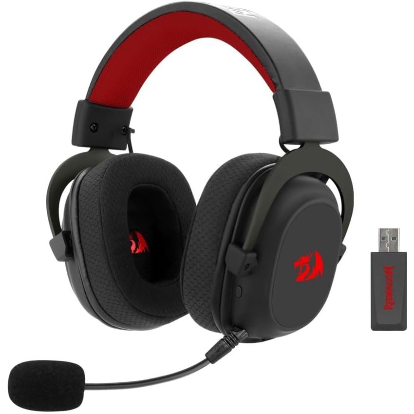Imagem do Headset Gamer Redragon Zeus Pro Wireless 7 1 H510 Pro Preto