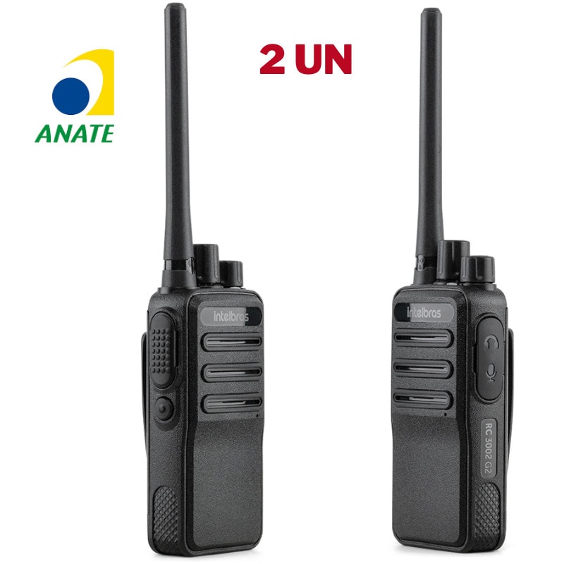 Imagem do 2x Radio Comunicador Intelbras Rc3002 G2 Walkie Talkie Ht
