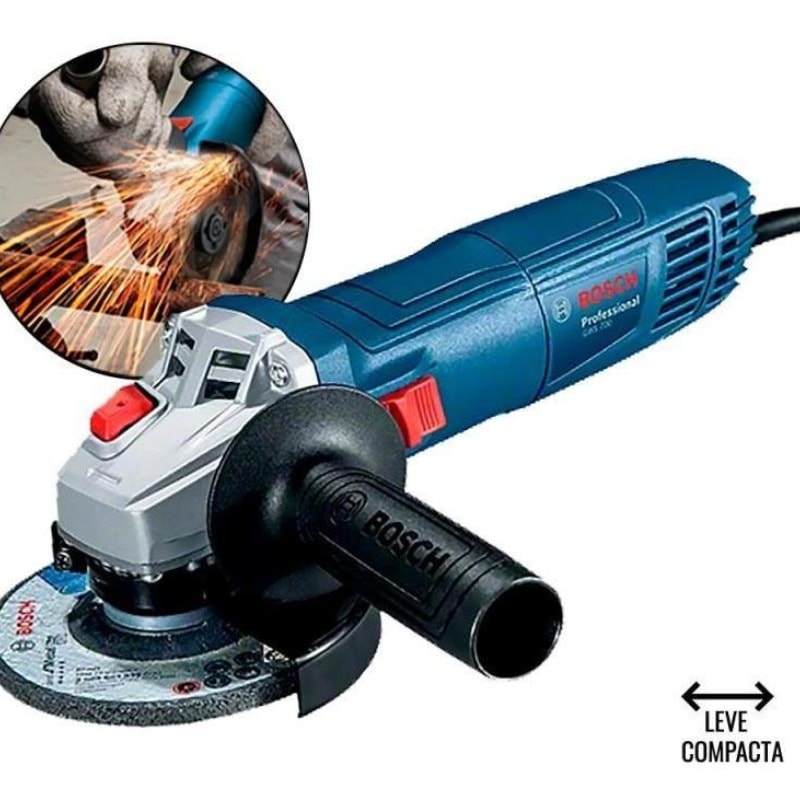 Imagem do Mini Esmerilhadeira Angular Bosch Professional Gws 700 Azul 710 W Acessorio