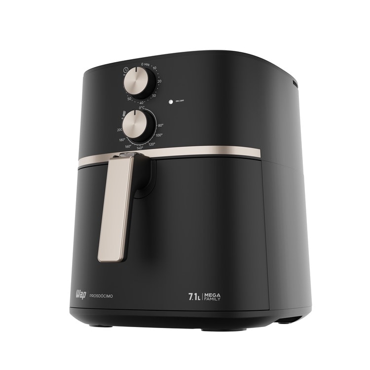 Imagem do Fritadeira Eletrica Air Fryer Wap Mega Family Wap 7 1 Litro Preta