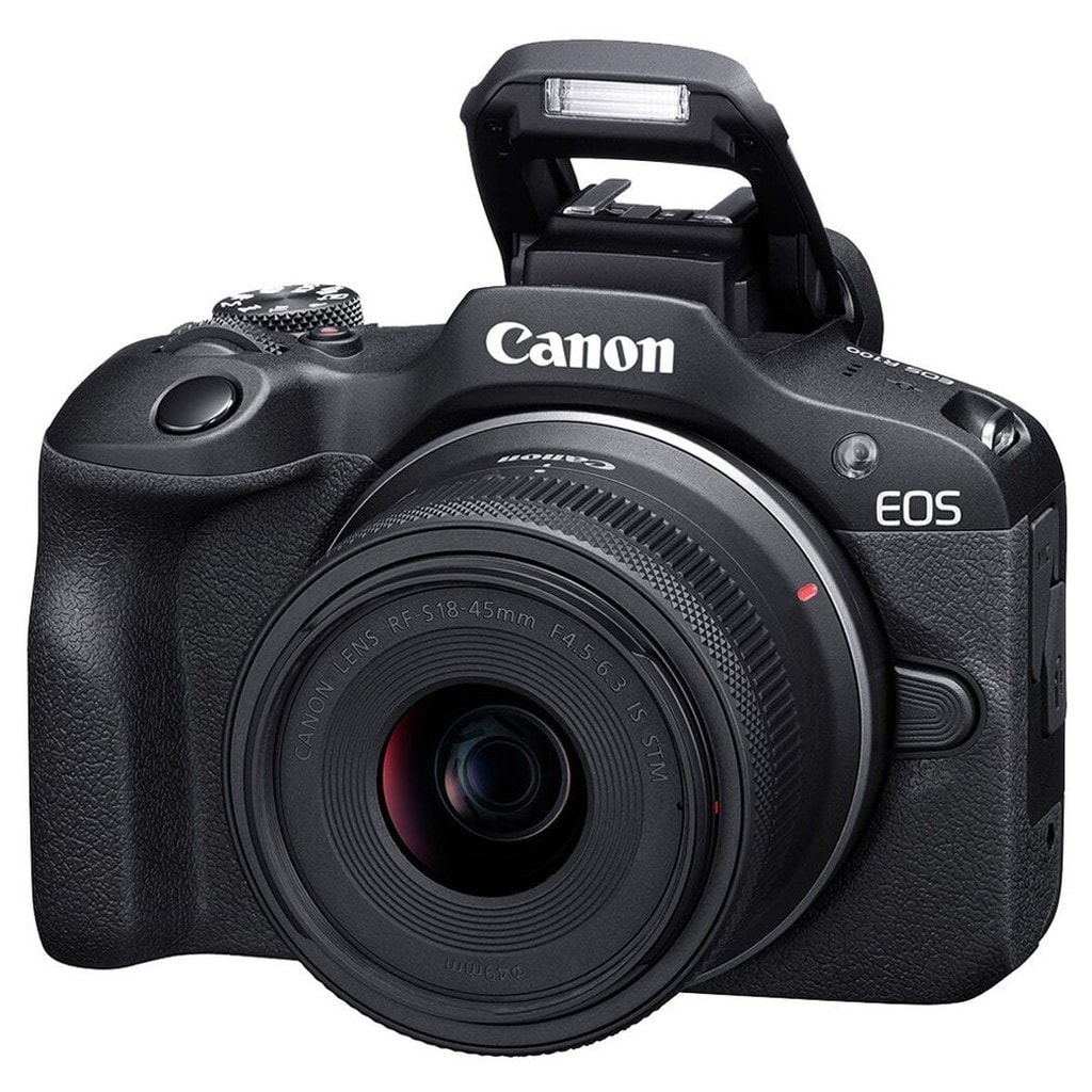 Imagem do Camera Mirrorless Canon Eos R100 4k 24 1mp Aps C Com Lente 18 45mm