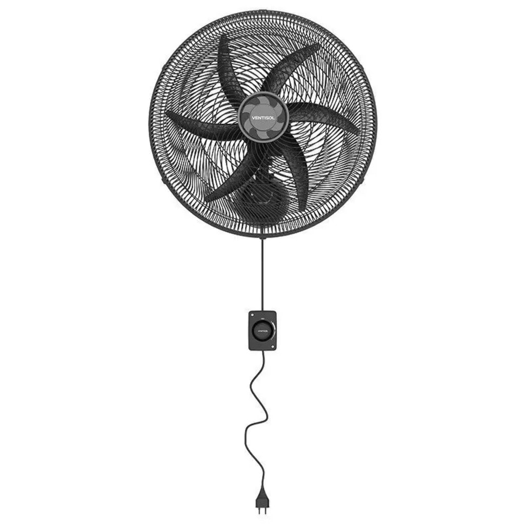 Imagem do Ventilador De Parede 50cm Ventisol Monta Facil 6 Pas Premium Preto