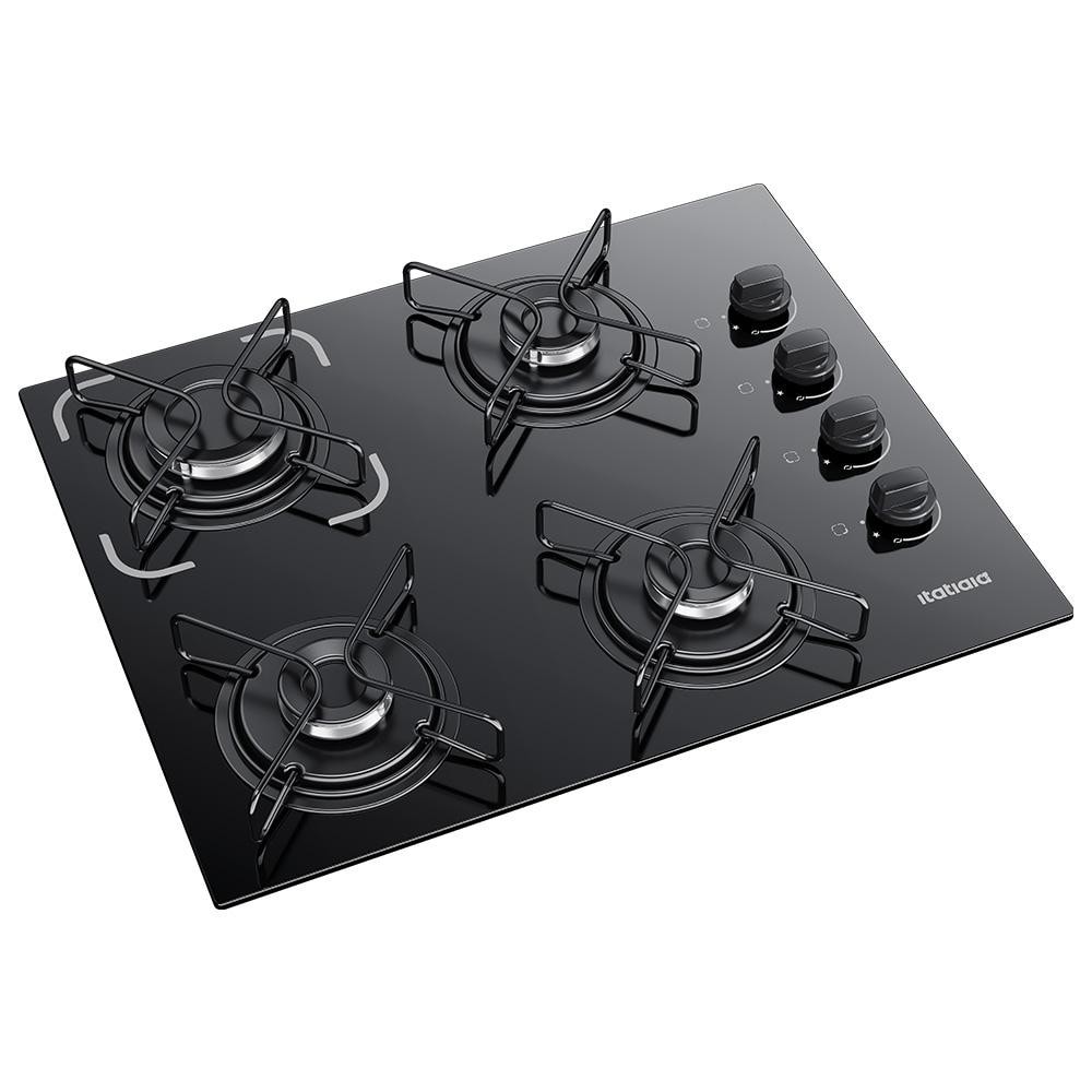 Imagem do Cooktop Itatiaia Essencial 4 Bocas Com Acendimento Automatico Preto