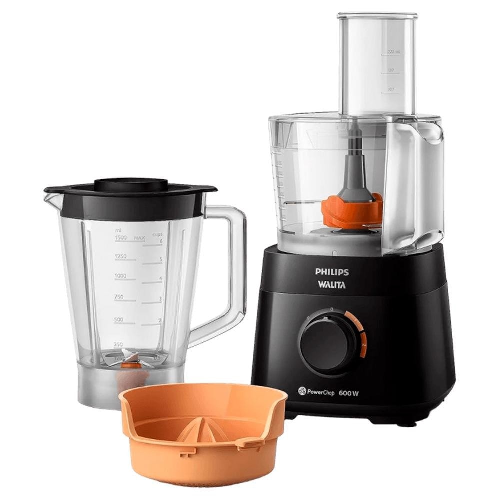Imagem do Multiprocessador De Alimentos Philips Walita Ri7300 Powerchop 600w Preto