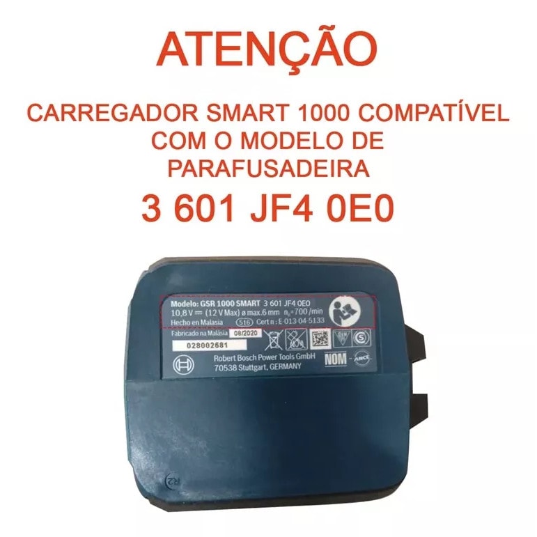 Imagem do Carregador Parafusadeira Gsr 1000 Smart 15v Bosch