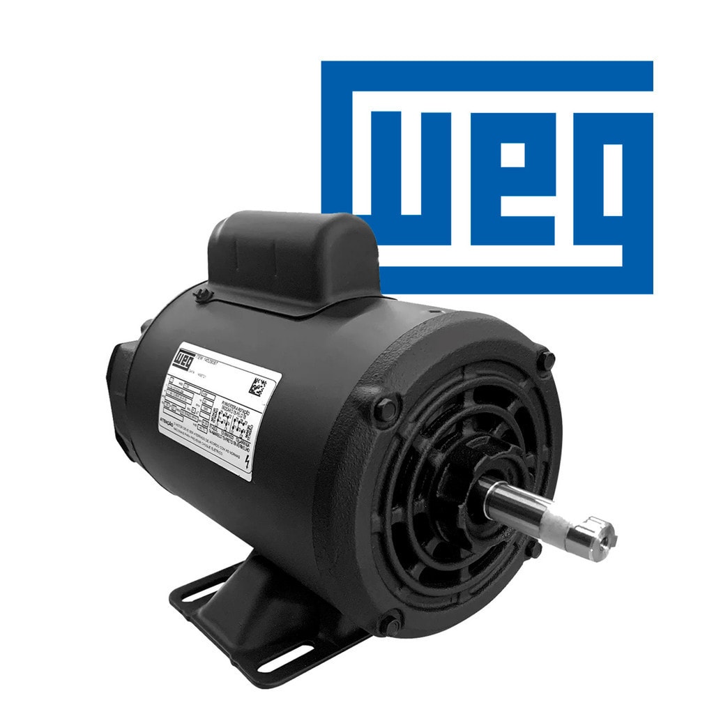 Imagem do Motor Eletrico Monofasico 1cv 4 Polos 110 220v Baixa Rotacao Weg