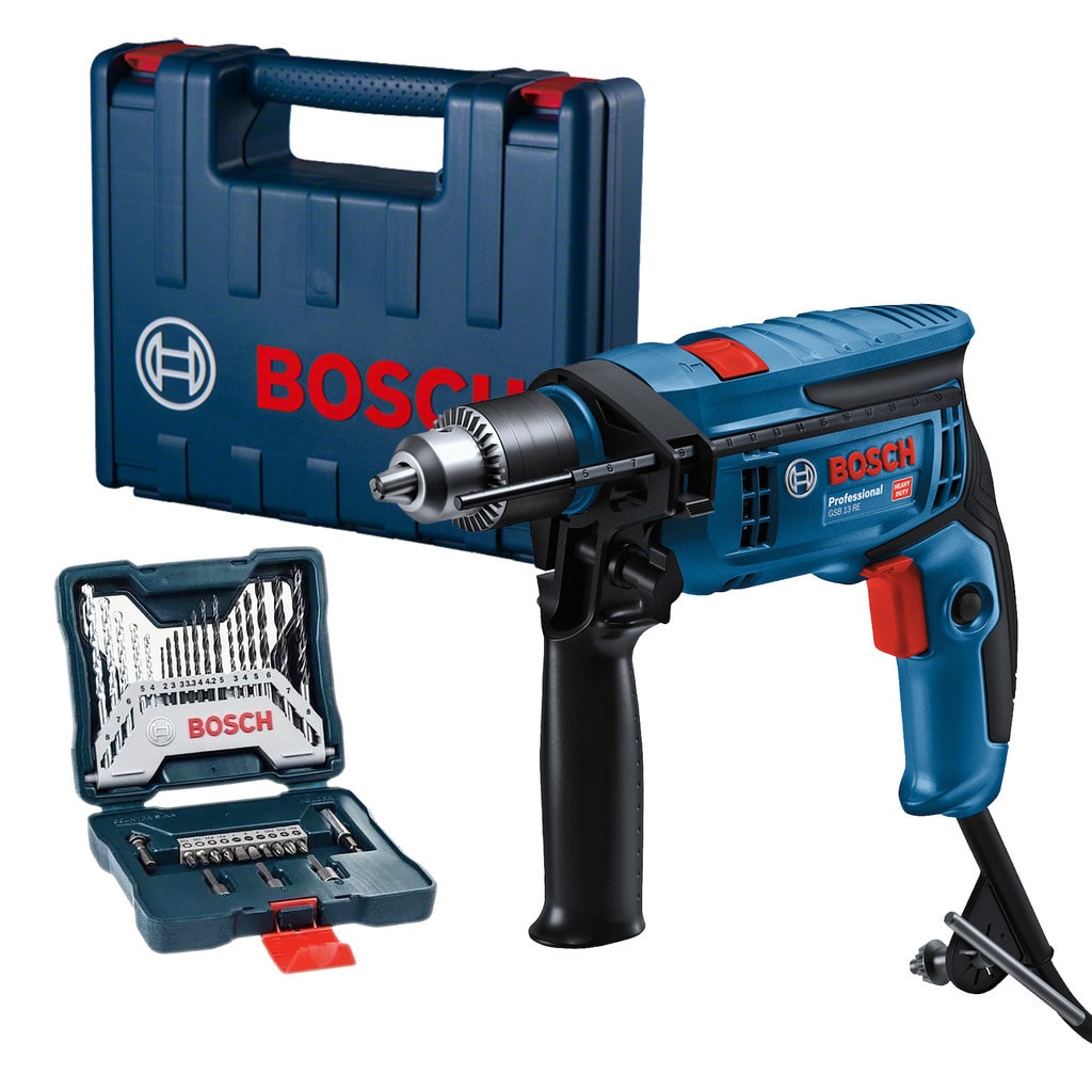 Imagem do Furadeira Impact Bosch 750w Gsb 13re Kit De Brocas Bosch