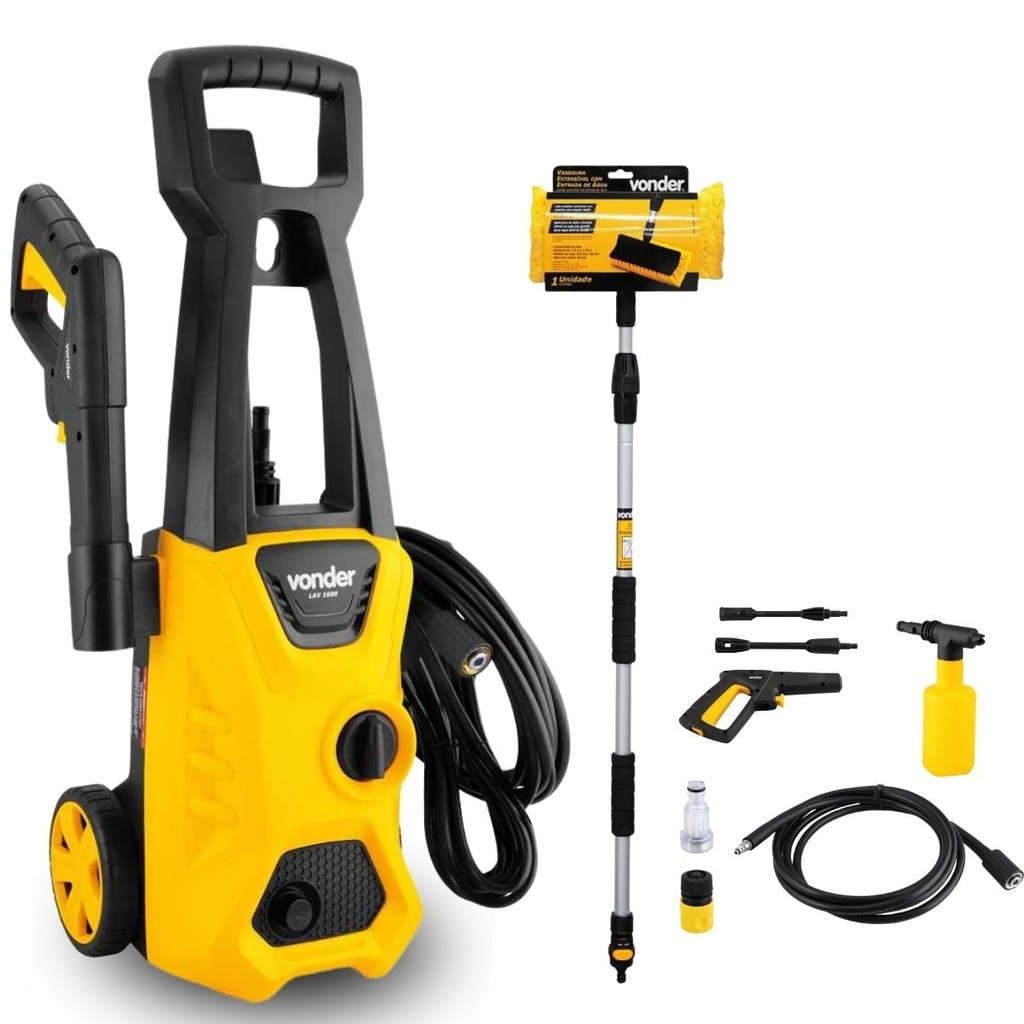 Imagem do Kit Lavadora De Alta Pressao Lav 1600 Com Vassoura Vonder