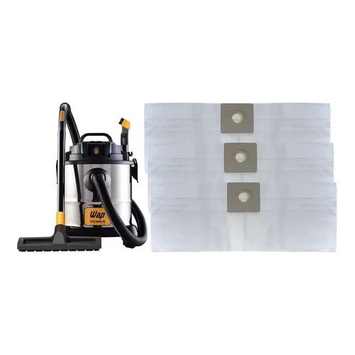 Imagem do Kit 6 Sacos Descartavel Aspirador Wap Gtw Inox 20 Litros