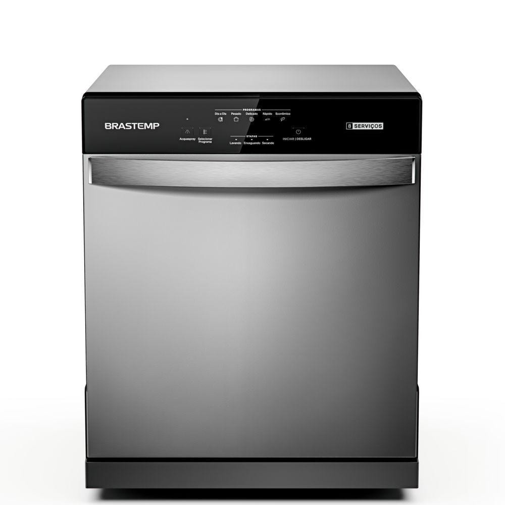 Imagem do Lava Louca Brastemp 8 Servicos Cinza 127v Blf08bs