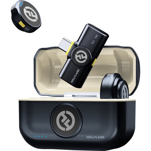 Imagem do Microfone Hollyland Lark M2 Duo Usb C Duplo P 2 Pessoas Sem Fio
