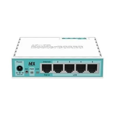 Imagem do Roteador Mikrotik Rb750gr3 Hex 5 Portas Gigabit Ethernet Alto Desempenho