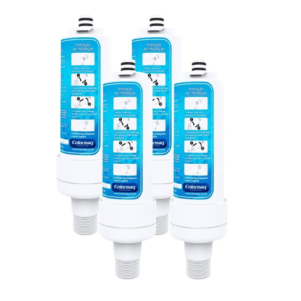 Imagem do Kit 4 Refil Filtro Colormaq Purificador Premium