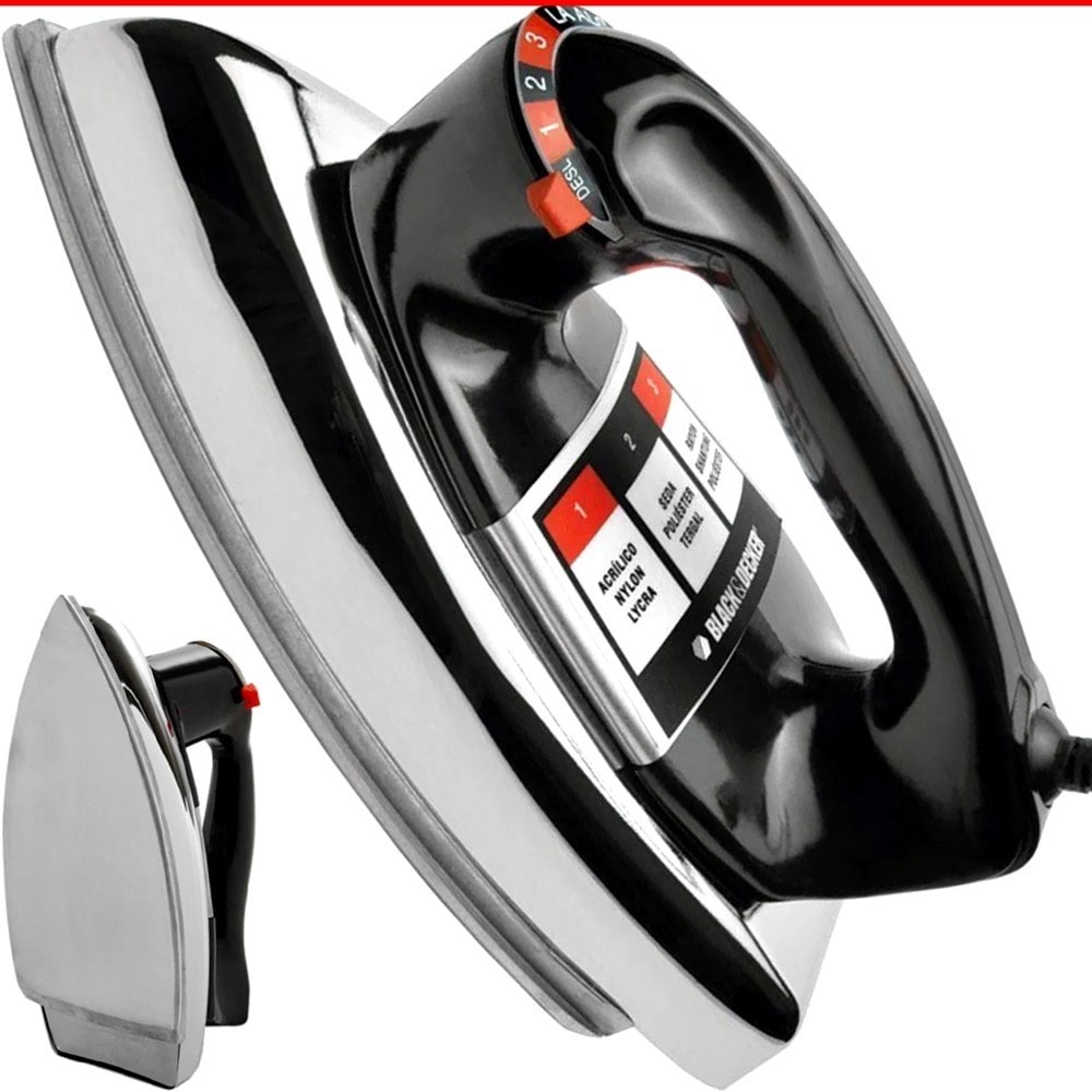 Imagem do Ferro De Passar Roupa Black Decker A Seco 1000w Antigo Vfa1110tm2