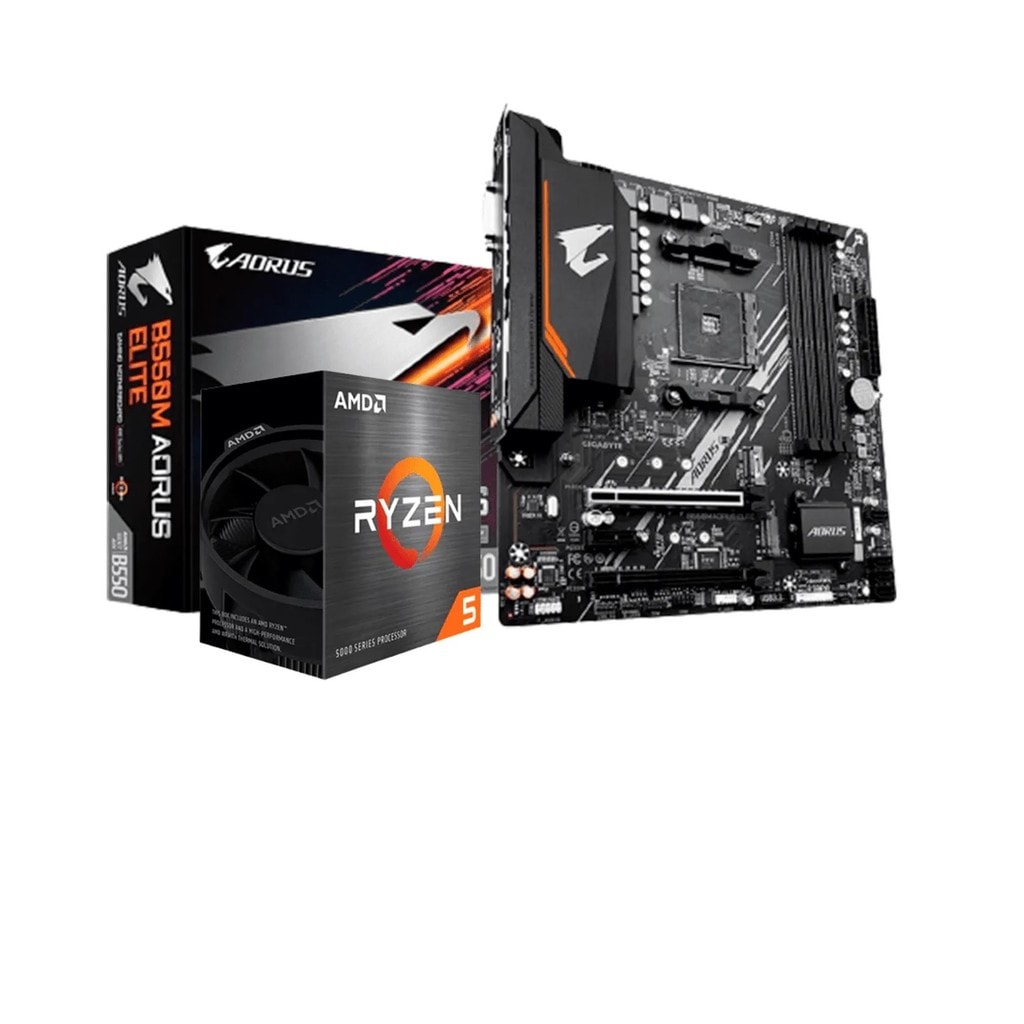 Imagem do Kit Upgrade Amd Ryzen 5 5600gt Placa Mae Gigabyte B550m Aorus Elite
