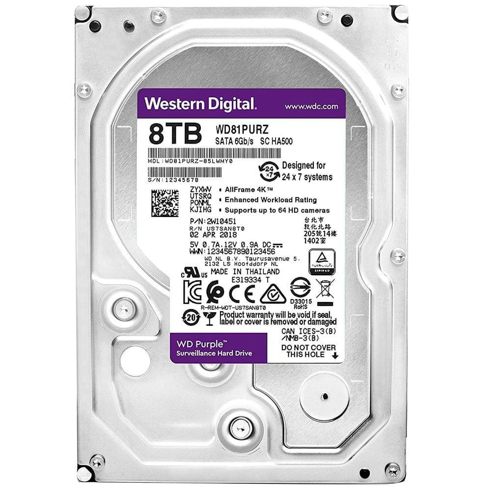 Imagem do Hd Purple 8tb Western Digital