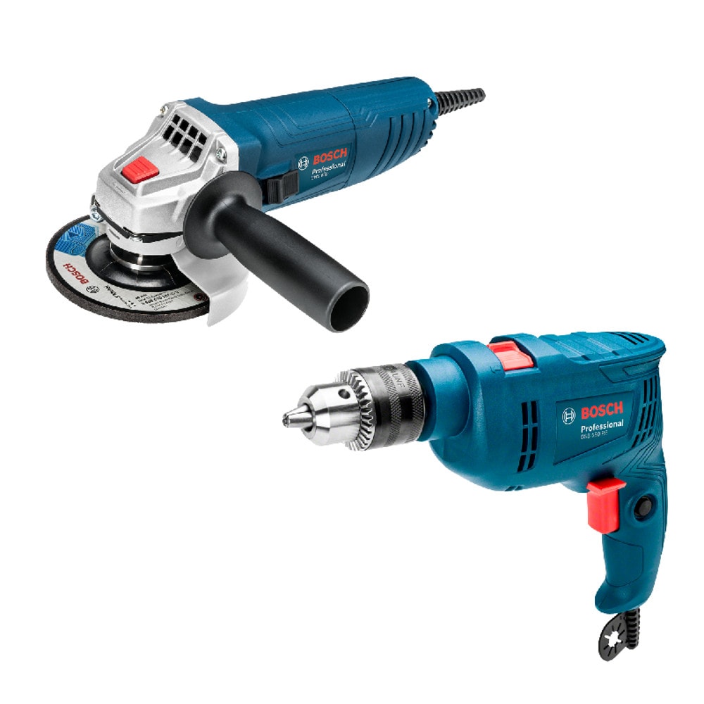 Imagem do Combo Furadeira Gsb 550 Esmerilhadeira Gws 850 127v Bosch
