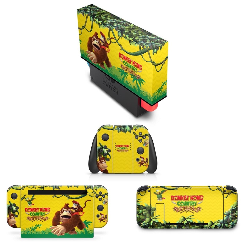 Imagem do Capa Anti Poeira E Skin Nintendo Switch Donkey Kong Country Returns