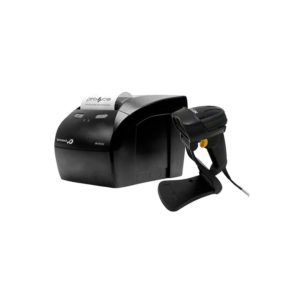 Imagem do Kit Impressora Bematech Mp 4200 Hs Leitor Elgin El250 Suporte