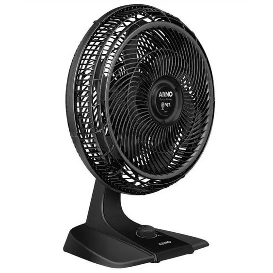 Imagem do Ventilador 2 Em 1 Arno Turbo Force Vf42 40cm 6 Pas 3 Velocidades Preto
