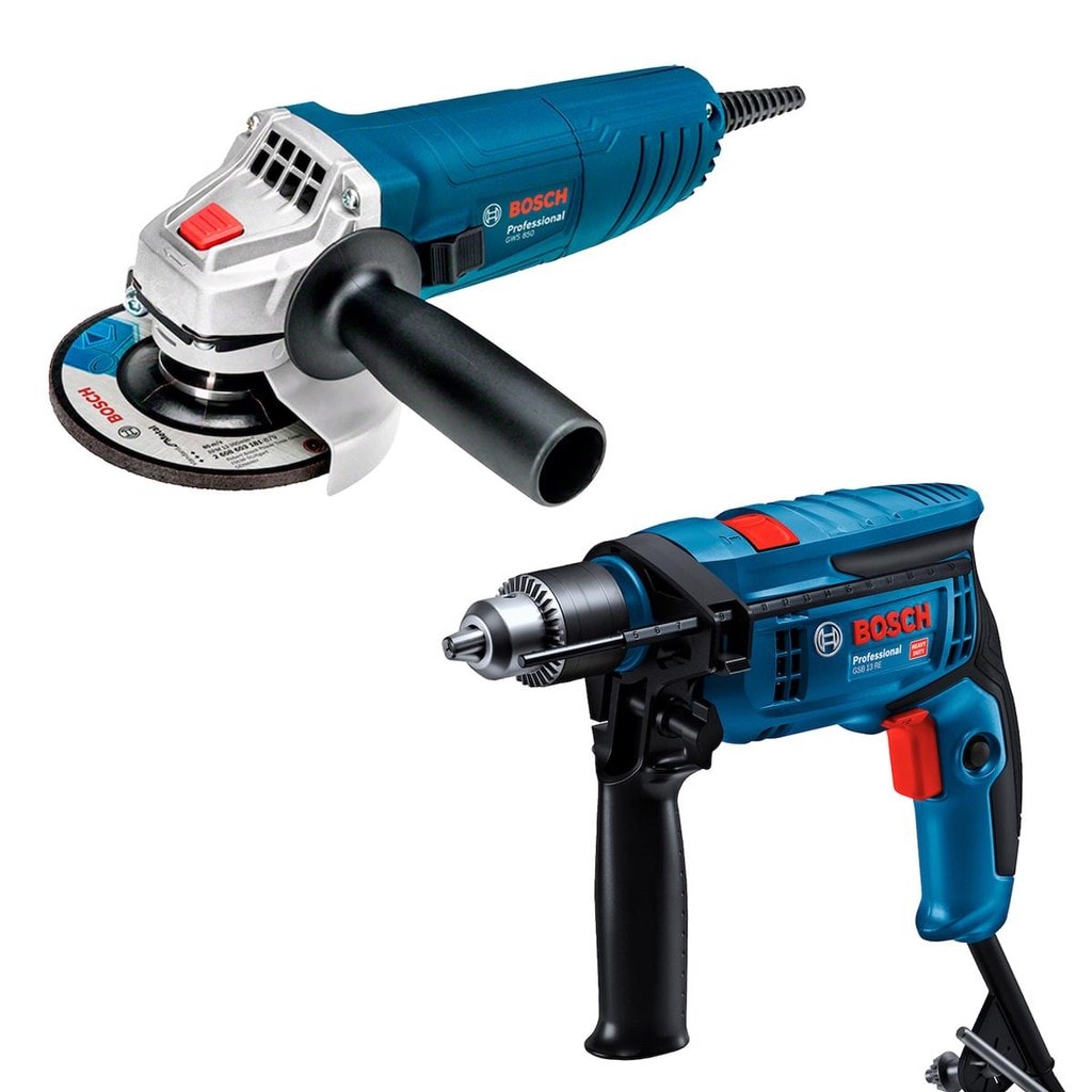 Imagem do Combo Furadeira Gsb 13re Esmerilhadeira Gws 850 127v Bosch